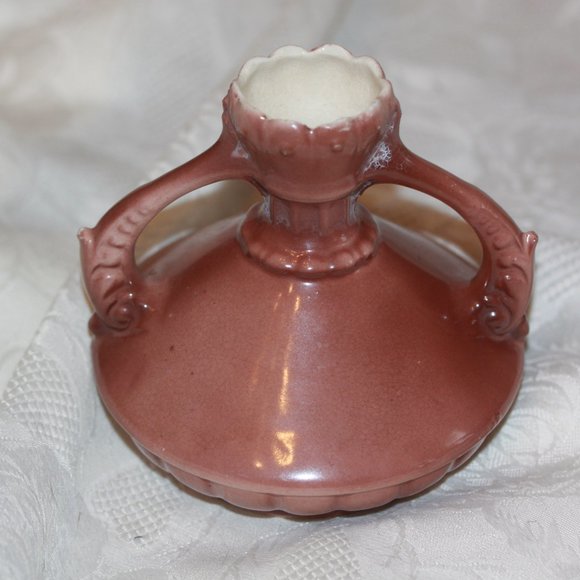 Austrian Porcelain Bud Squat Vase Portrait of Woman 2 Handle  No chips or cracks - Picture 3 of 4